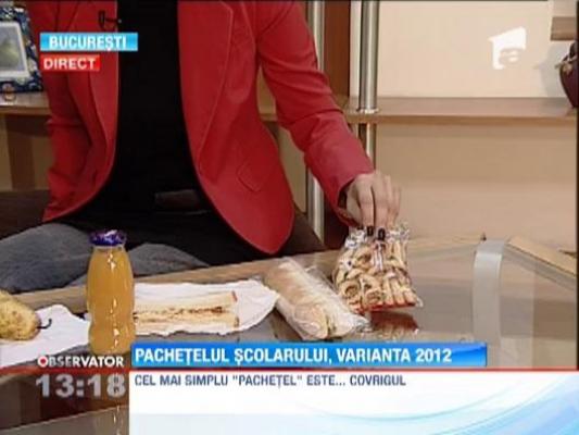 Pachetelul pentru scoala nu trebuie sa contina produse perisabile