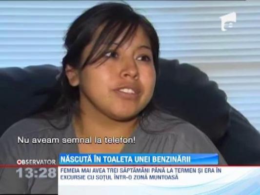 O canadianca a nascut in toaleta unei benzinarii