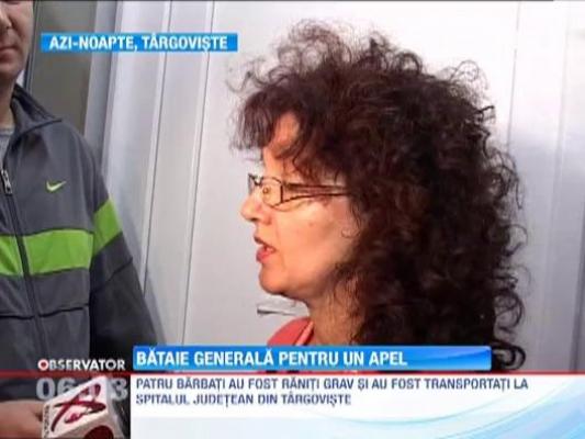 Scandal cu sabii, furci si topoare in judetul Dambovita! Doua familii de rromi s-au luat la cearta