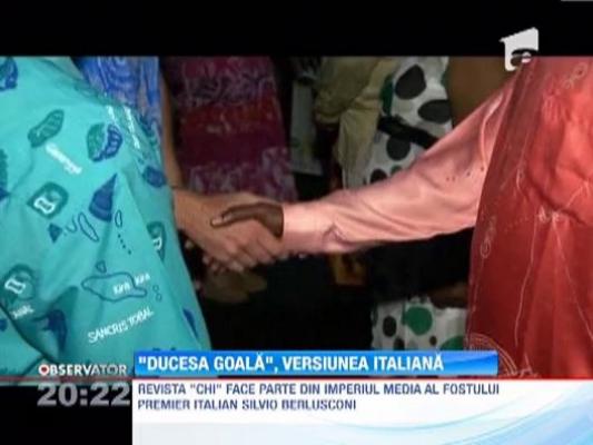 Ducesa de Cambridge, intampinata de femei topless