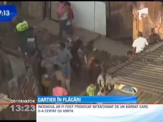 80 de case au ars in urma unui incendiu de proportii din Sao Paulo