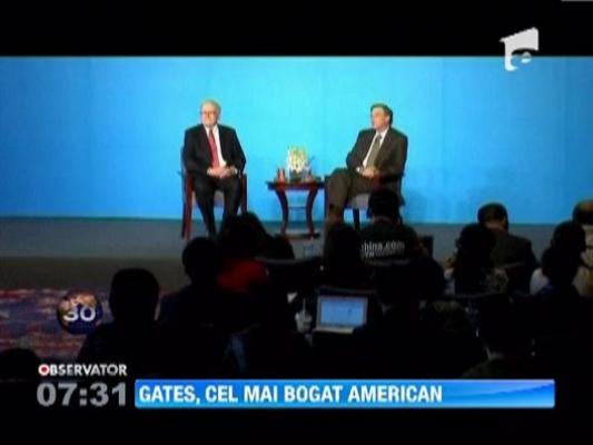 Bill Gates, cel mai bogat american