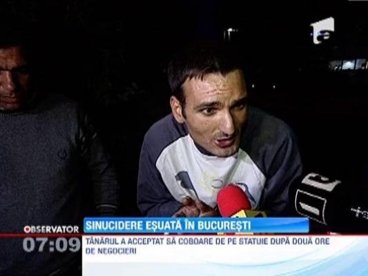 Tentativa de sinucidere esuata in Bucuresti