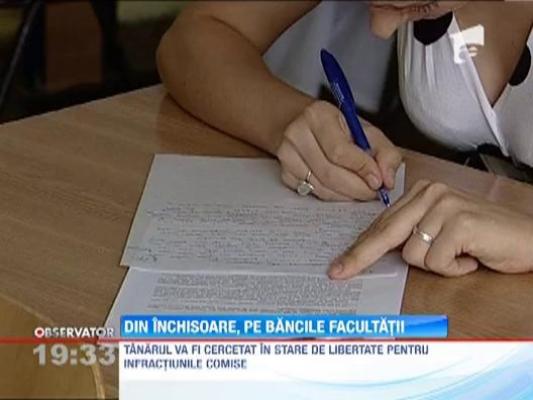 Din inchisoare, pe bancile facultatii