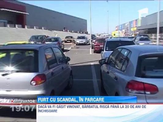 Un furt in parcare s-a lasat cu scandal si oameni raniti