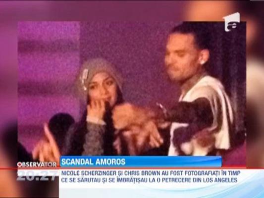 Chris Brown si Nicole Scherzinger, surprinsi in ipostaze tandre