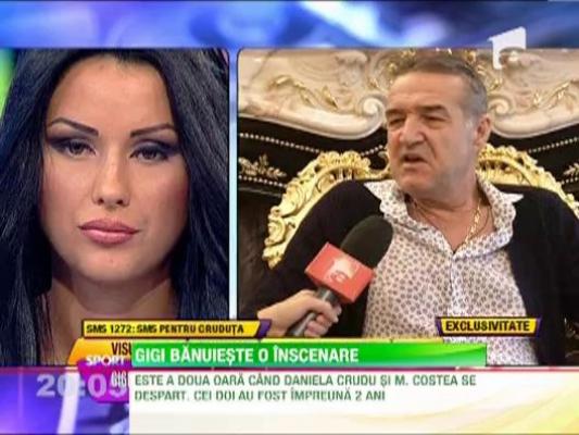 Gigi Becali se teme ca despartirea lui Nila de Cruduta sa nu fie o inscenare