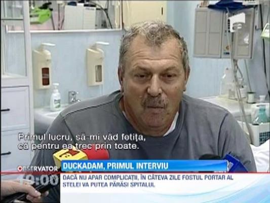 Helmuth Duckadam, primul interviu al campionului dupa operatie