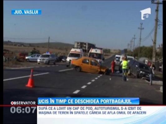 Prosper om de afaceri din Vaslui, ucis in timp ce deschidea portbagajul