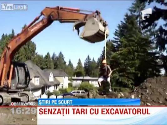 Senzatii tari cu excavatorul