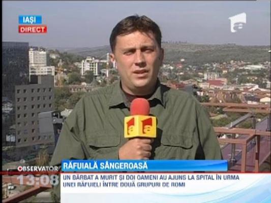 Rafuiala sangeroasa cu sabii, bate si pistoale intr-o localitate din Galati