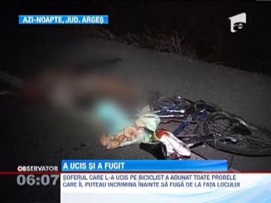 Arges: A ucis un biciclist si a fugit de la locul accidentului