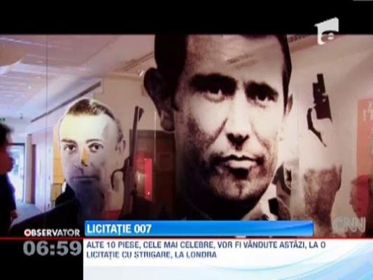 40 de obiecte care au aparut in toate cele 23 de filme cu James Bond, scoase la licitatie