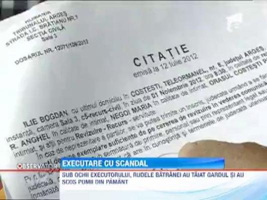 Executare cu scandal in Arges