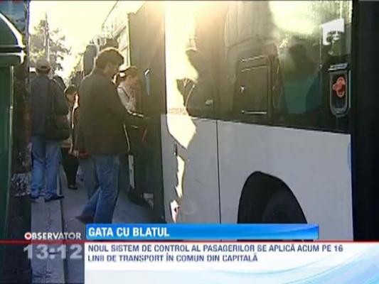Nou sistem de control la RATB. Calatorii urca doar pe usa din fata atobuzului