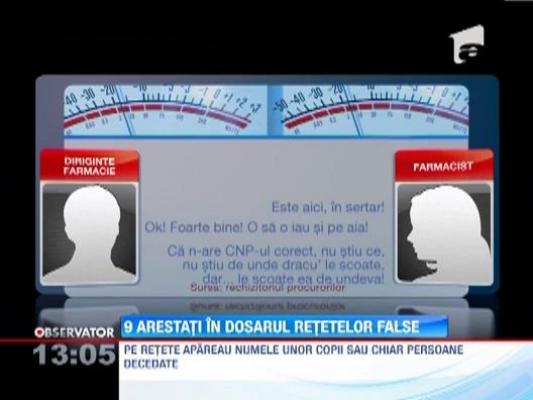 9 arestari in dosarul retetelor compesate false