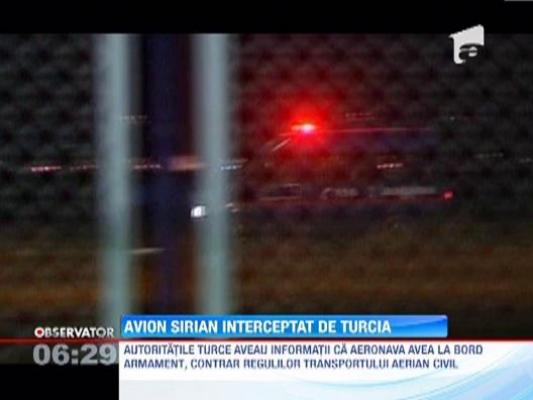 Avion sirian fortat sa aterizeze la Ankara: Suspiciuni de armament la bord
