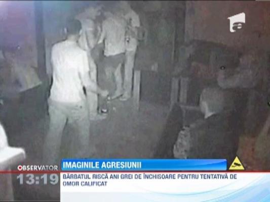 IMAGINI SOCANTE! Momentul in care handbalistul din Suceava a fost injunghiat