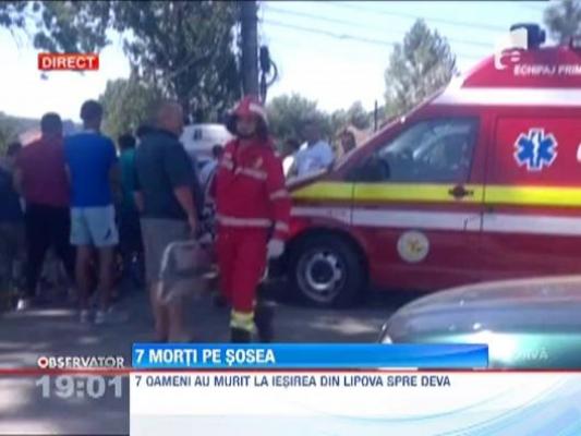 Tragedie pe DN 7! Sapte morti in urma coliziunii dintre un micorbuz si un TIR