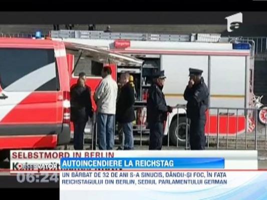 Un german s-a sinucis chiar in fata sediului parlamentului