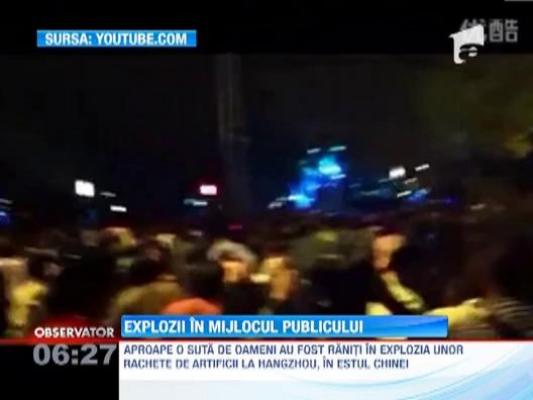 Un grandios foc de artificii a creat haos intr-un oras din China