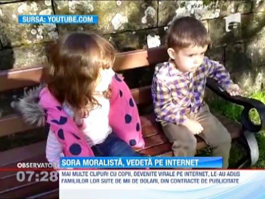 Sora moralista, vedeta pe internet