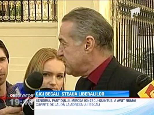 Liberalii au inceput negocierile cu Gigi Becali