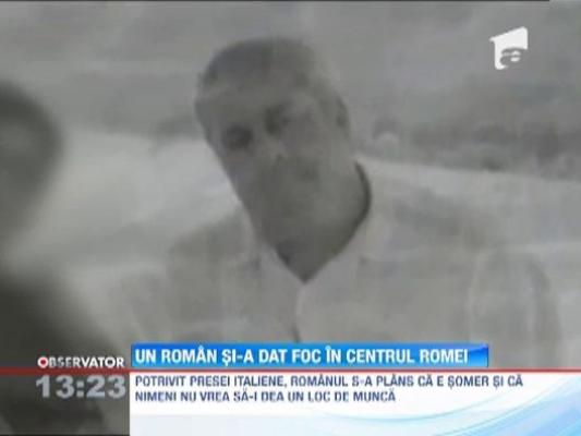 Romanul care si-a dat foc la Roma n-a fost concediat din cauza nationalitatii