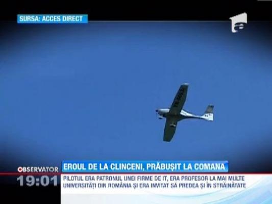Un avion de mici dimensiuni s-a prabusit in Giurgiu: pilotul a murit