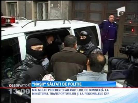 Perchezitii la CFR si Ministerul Transporturilor: Politistii au ridicat 200 de angajati