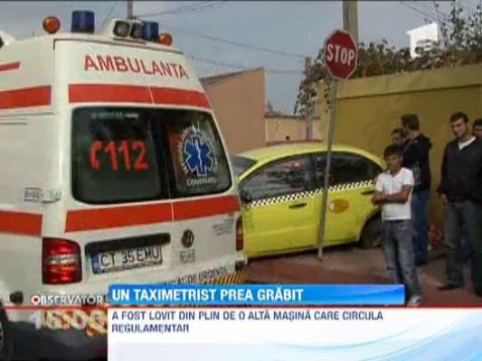 Un taximetrist grabit si-a bagat doua femei in spital