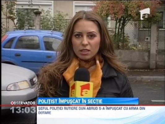 Seful Politiei Rutiere din Abrud s-a impuscat in cap cu arma din dotare