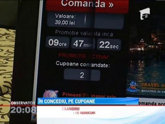 Zeci de mii de romani vaneaza zi de zi site-urile care ofera cupoane de reduceri