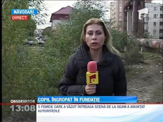 Mama care si-a ingropat fetita in fundatia unui bloc a fost gasita