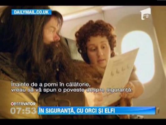O companie aeriana din Noua Zeelanda promoveaza siguranta in aparatele de zbor, cu personaje din lumea magica din seria "Stapanul Inelelor"