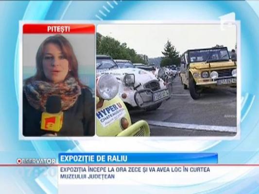 Expozitie de masini de raliu la Pitesti