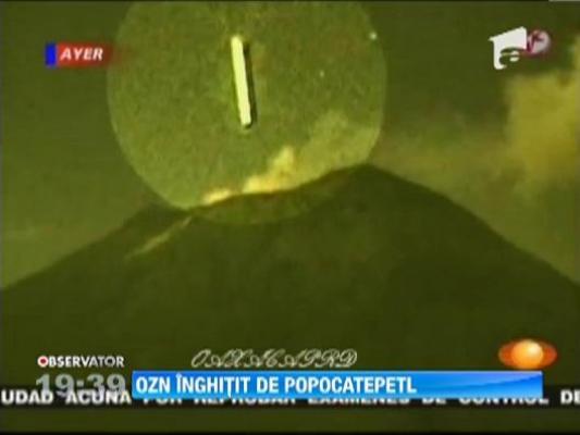 Un OZN a fost inghitit de un vulcan in eruptie din Mexic