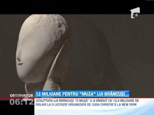 "O Muza", sculptata de Brancusi, s-a vandut cu peste 12,4 milioane de dolari