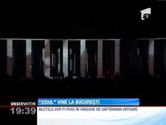 Legendarul zid al trupei Pink Floyd va fi ridicat in Bucuresti