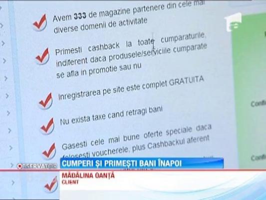 Cumperi produse online si primesti bani inapoi