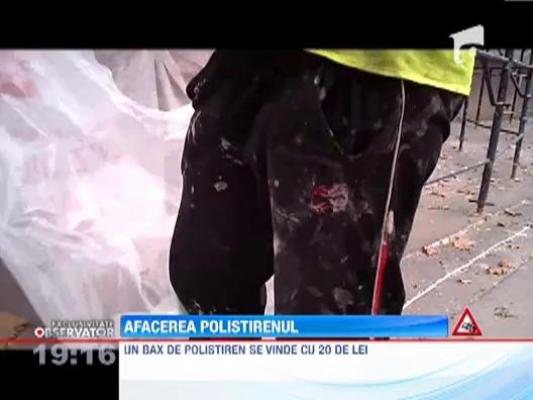 Muncitorii care lucreaza la reabilitarea blocurilor din Capitala fac comert cu materiale de constructii