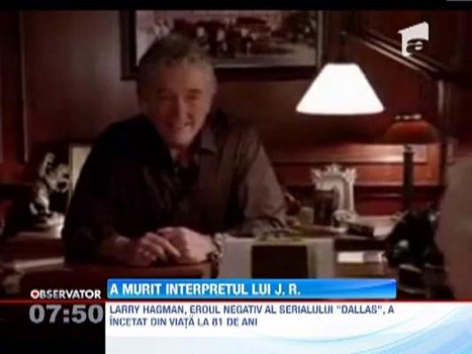 Larry Hagman, interpretul lui J.R. din Dallas, a incetat din viata la 81 de ani