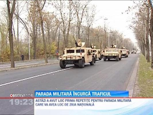 Parada militara incurca traficul