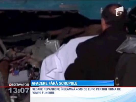 Tragedia romanilor morti in Italia, afacere curata pentru pompele funebre din Peninsula