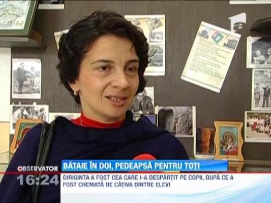 Doi elevi de clasa a 8-a s-au batut mai ceva ca in ring, in uralele colegilor