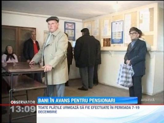 Bani in avans pentru pensionari