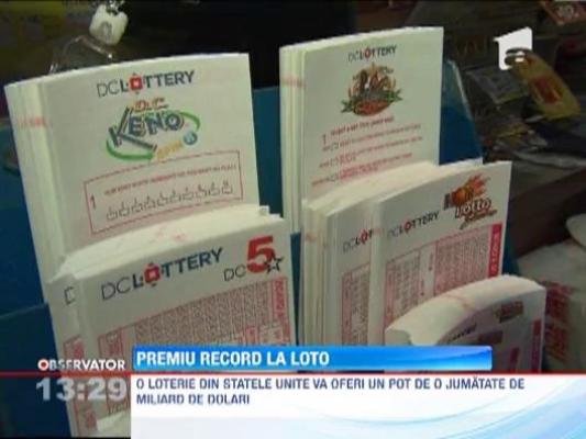 Premiu record la loteria din SUA