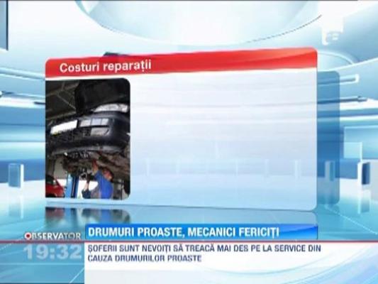 Gropile de pe drumurile din Romania trimit soferii la service! Costurile cu reparatiile pot ajunge si la 1.500 de euro