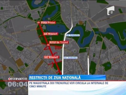 Restrictii de circulatie de Ziua Nationala