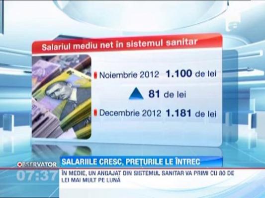 Salariile bugetarilor majorate de la 1 decembrie cu 7,4%